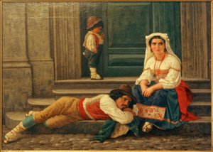 Famiglia di pastori italiani