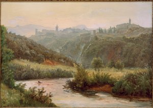 Vista su Tivoli e le cascate da Carl Morgenstern