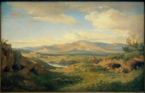 C.Morgenstern, Vista sulle grotte di Cervara da Carl Morgenstern