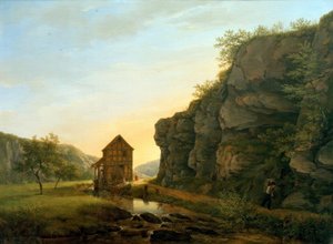 Il mulino da taglio nella valle di Lorsbach alla Roccia del Diavolo