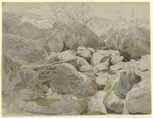 Cascata tra massi rocciosi da Carl Morgenstern