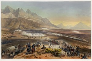 Battaglia di Buena Vista, dalla Guerra tra Stati Uniti e Messico, pub. 1851 da Carl Nebel
