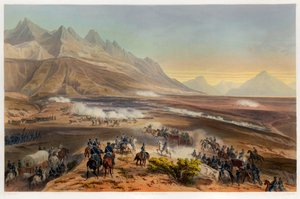 Battaglia di Buena Vista, pub. 1851 da Carl Nebel