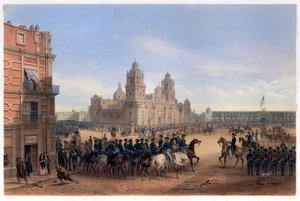 Ingresso del Generale Scott a Città del Messico, pub. 1851