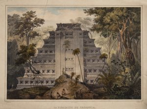 La piramide di Papantla da Carl Nebel