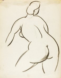 Nudo femminile, vista di schiena da Carl Newman
