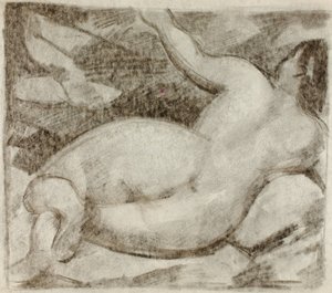 Nudo femminile, sdraiato da Carl Newman