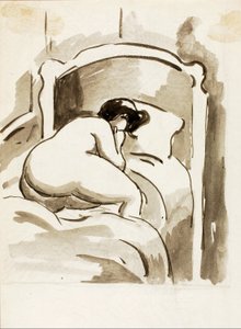 Nudo femminile reclinato da Carl Newman