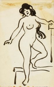 Nudo femminile, in piedi