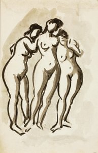 Gruppo di tre nudi femminili da Carl Newman