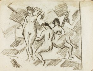 Gruppo di tre nudi femminili da Carl Newman