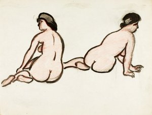 Gruppo di due nudi femminili
