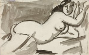 Nudo femminile reclinato da Carl Newman