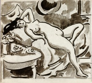 Nudo femminile reclinato
