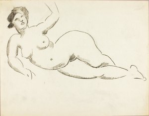 Nudo femminile reclinato da Carl Newman