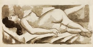 Nudo femminile reclinato da Carl Newman