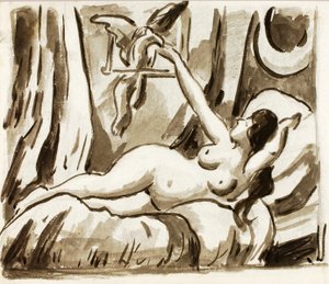 Nudo femminile reclinato