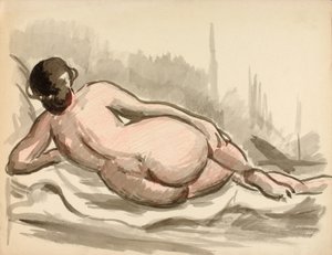 Nudo femminile reclinato