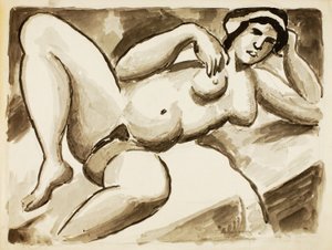 Nudo femminile reclinato da Carl Newman
