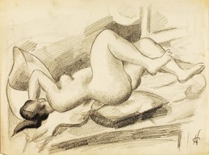 Nudo femminile reclinato
