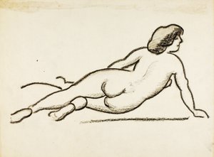 Nudo femminile reclinato da Carl Newman