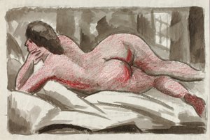 Nudo femminile reclinato da Carl Newman