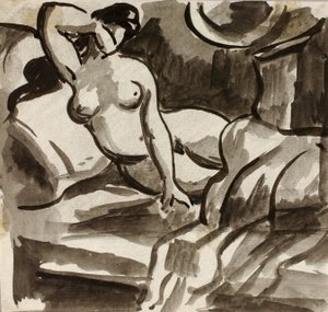 Nudo femminile reclinato
