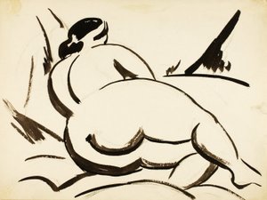Nudo femminile reclinato