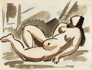 Nudo femminile reclinato da Carl Newman