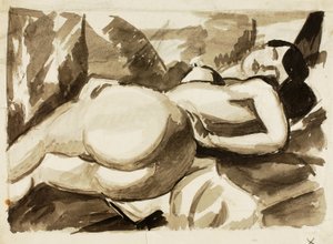 Nudo reclinato, femmina