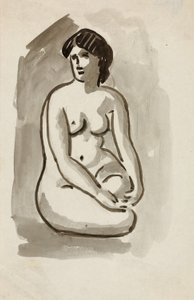 Nudo femminile seduto da Carl Newman