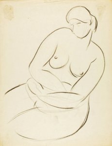 Nudo femminile seduto da Carl Newman