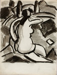 Nudo femminile seduto