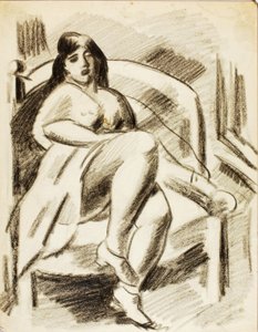 Nudo femminile seduto