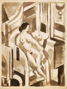 Nudo femminile seduto