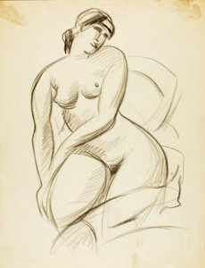 Nudo femminile seduto