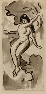 Nudo femminile seduto da Carl Newman