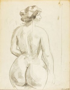 Nudo femminile in piedi