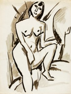 Nudo femminile in piedi