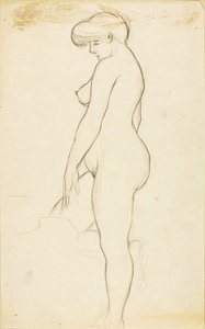 Nudo femminile in piedi