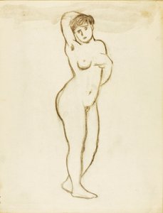 Nudo femminile in piedi