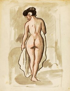 Nudo femminile in piedi