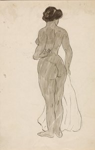 Nudo femminile in piedi