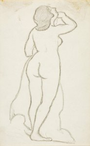 Nudo femminile in piedi