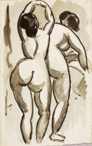 Due nudi femminili in piedi da Carl Newman