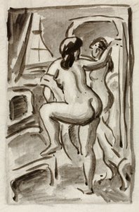 Due nudi femminili in piedi da Carl Newman