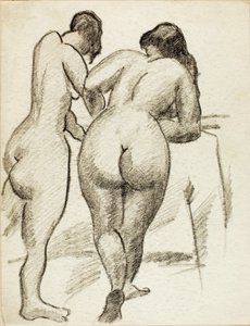 Due nudi in piedi
