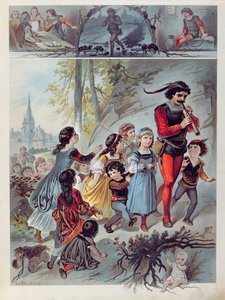 Il Pifferaio Magico di Hamelin, c.1880 da Carl Offterdinger