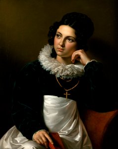 Rosalia Klieber, la moglie dello scultore Josef Klieber da Carl Peter Goebel d. Ä.