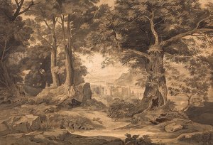 Veduta del castello di Heidelberg sulla strada per il Kaiserstuhl da Carl Philipp Fohr